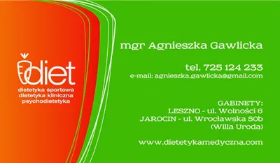 Gabinet Dietetyki Medycznej i Psychodietetyki, mgr Agnieszka Gawlicka
